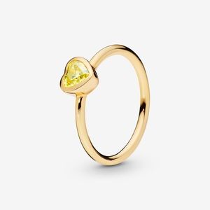 Pandora gold heart ring